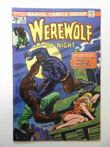 Werewolf by Night #18 (1974) VG Condition cover and 1st wrap detached top staple