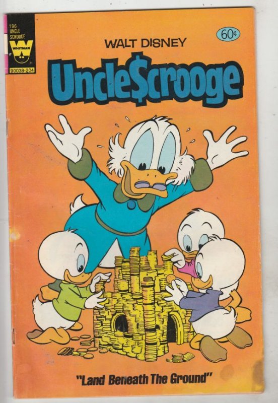 Uncle Scrooge, Walt Disney, Whitman Variant #196 (Mar-82) VG- Affordable-Grad...