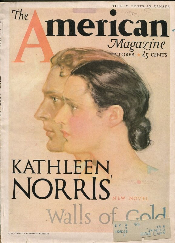 American Magazine--October 1932--Pulp Magazine----G-