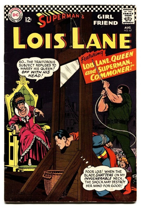 SUPERMAN'S GIRL FRIEND LOIS LANE #67 1966-Beheading cover-DC