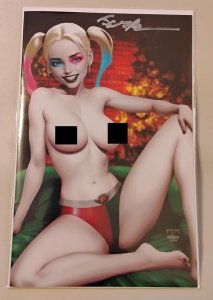 BEAR BABES #1 HARLEY QUINN TOPLESS SIGNED JACOB BEAR W/COA