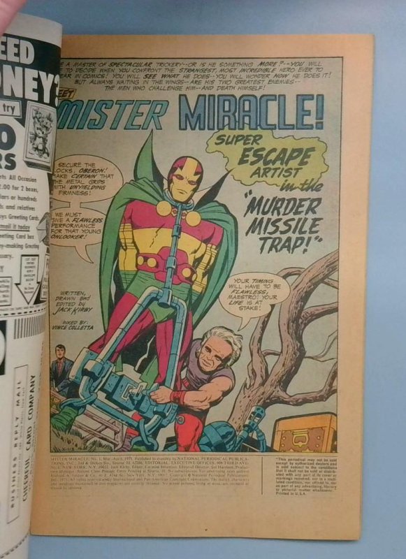 Mister Miracle #1 VG+ 1st Appearance of Mister Miracle DC 1971