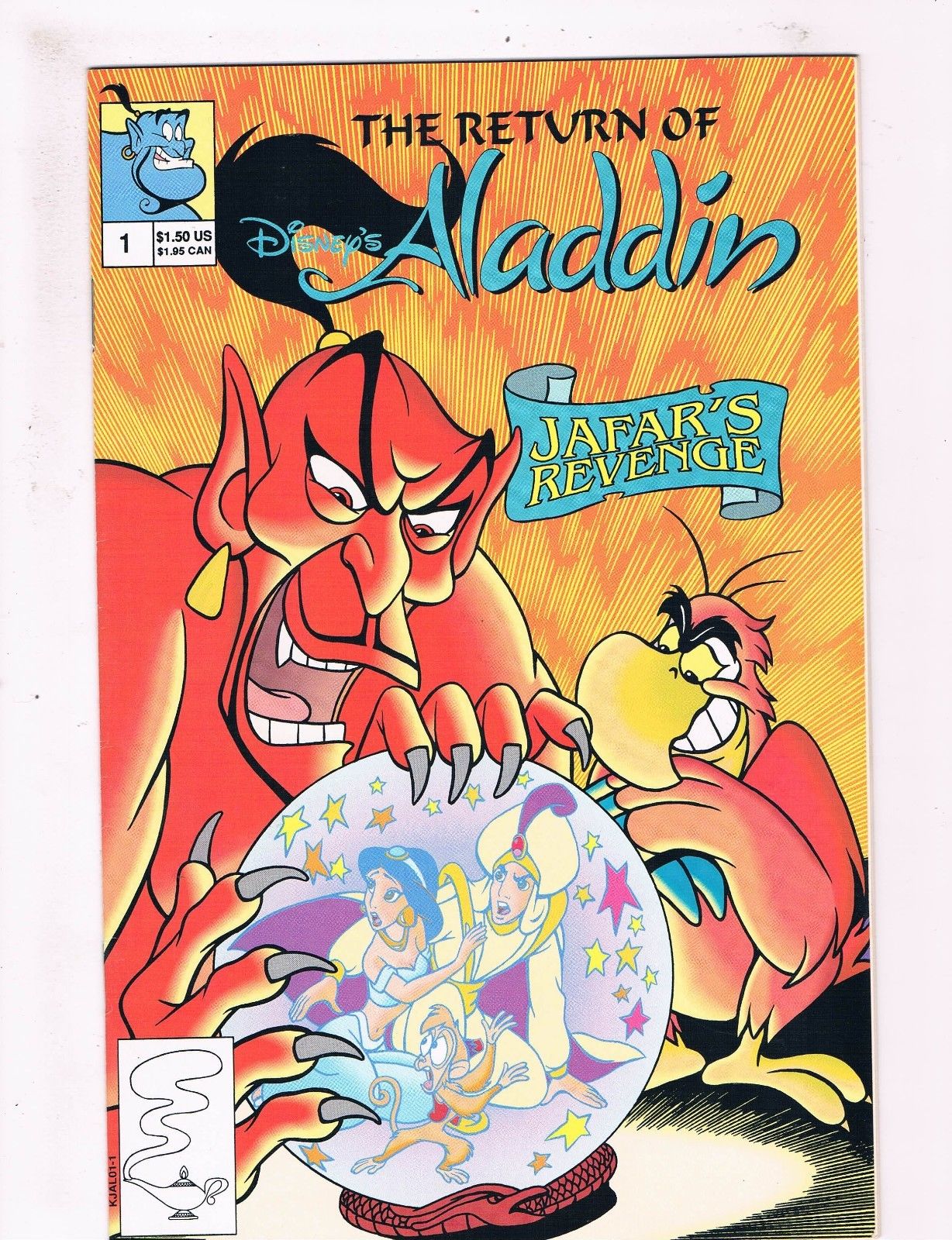 The Return Of Disney S Aladdin Vf Nm Jafar S Revenge Comic Book Genie Jh Comic Books