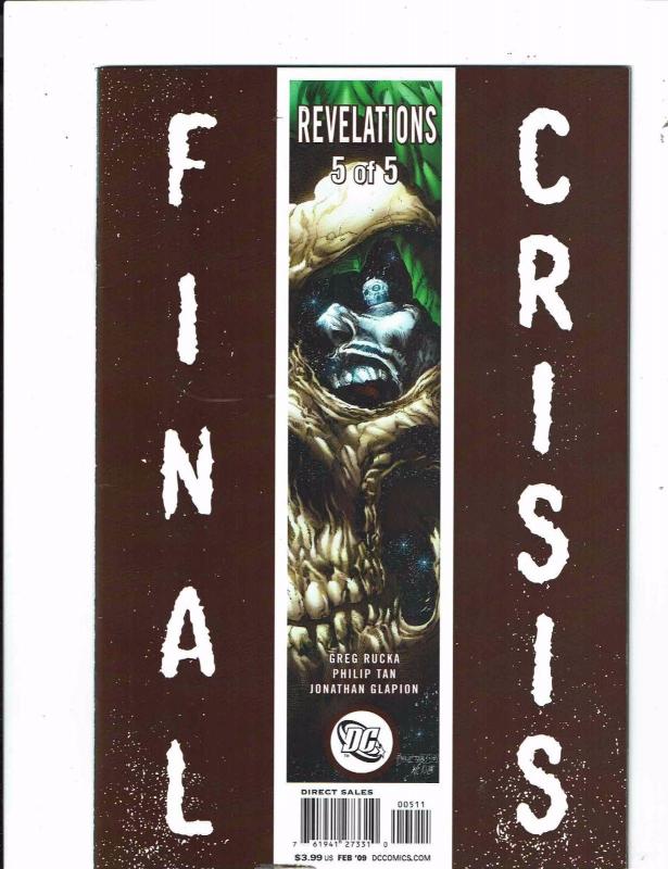 Lot of 5 Final Crisis Revelations DC Comic Books #1 2 3 4 5 KS3