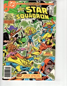 All-Star Squadron #50 THE COMING OF HARBINGER! Crisis on Infinite Earths X-Over