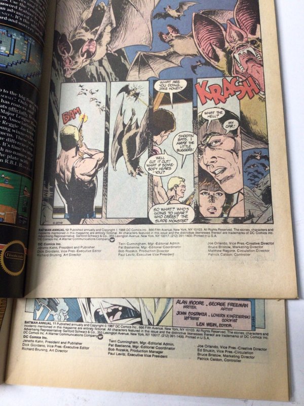 Batman Annual #11 & #12 (1987-88)Annual DC Comics inc Lot of 2 issues