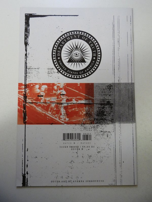 The Department of Truth #3 Cover B (2020) VF+ Condition