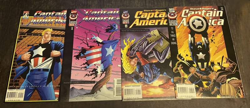 Captain America #450 - #453 SET (VFN-NM) Final Story Arc / 1st Series 1968
