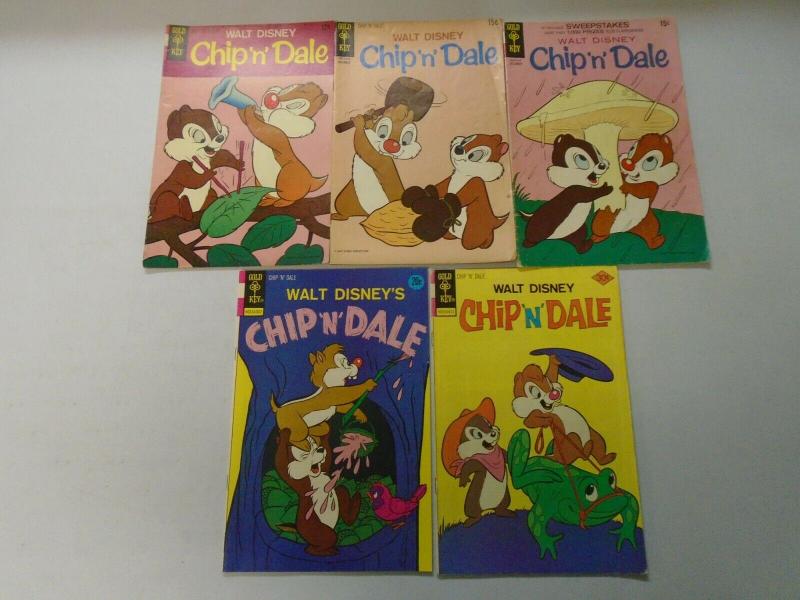 Chip 'n' Dale Disney comic lot 10 different issues (1967) 5.0 VG/FN