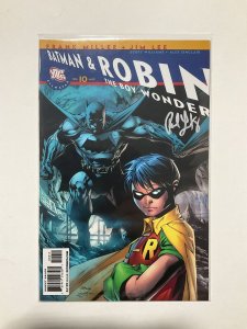 Batman & Robin The Boy Wonder 10 Near Mint Nm Signed Paul Levitz DC