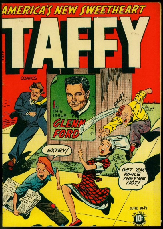 Taffy Comics #8 1947- Glenn Ford- Golden Age Humor VF-