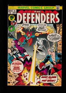 Defenders # 8  (1973) FN / AVENGERS VS DEFENDERS WAR PROLOGUE