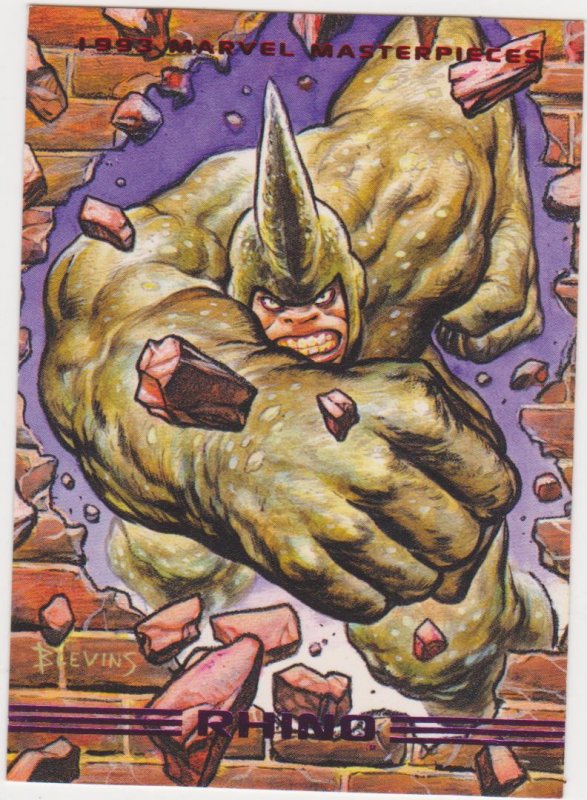 1993 Marvel Masterpieces #48 Rhino