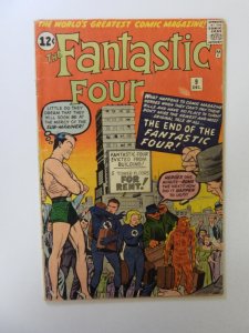 Fantastic Four #9 (1962) VG- condition moisture damage