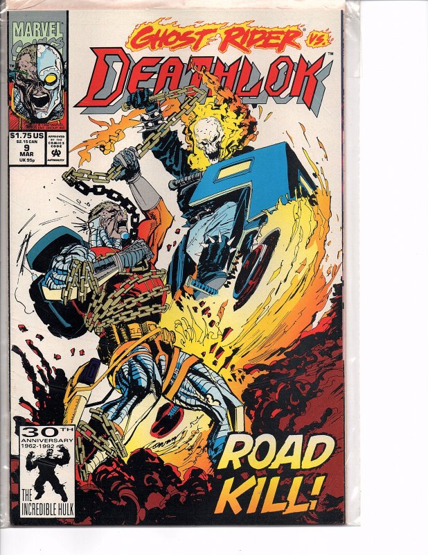 Marvel Comics Deathlok #9 Ghost Rider NM Denys Cowan