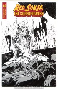 RED SONJA THE SUPERPOWERS (2020 DYNAMITE) #2 VARIANT 1:30 FEDERICI B&W I G31036
