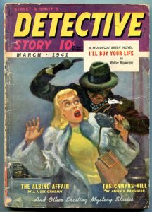 Detective Story--March 1941--Pulp Magazine--Street and Smith--G