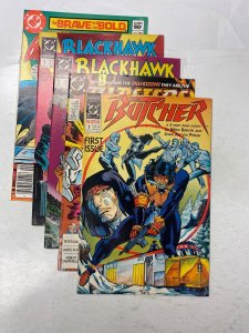 5 DC comic books Brave Bold #190 Blackhawk #1 2 Blasters Special Butcher 65 KM25