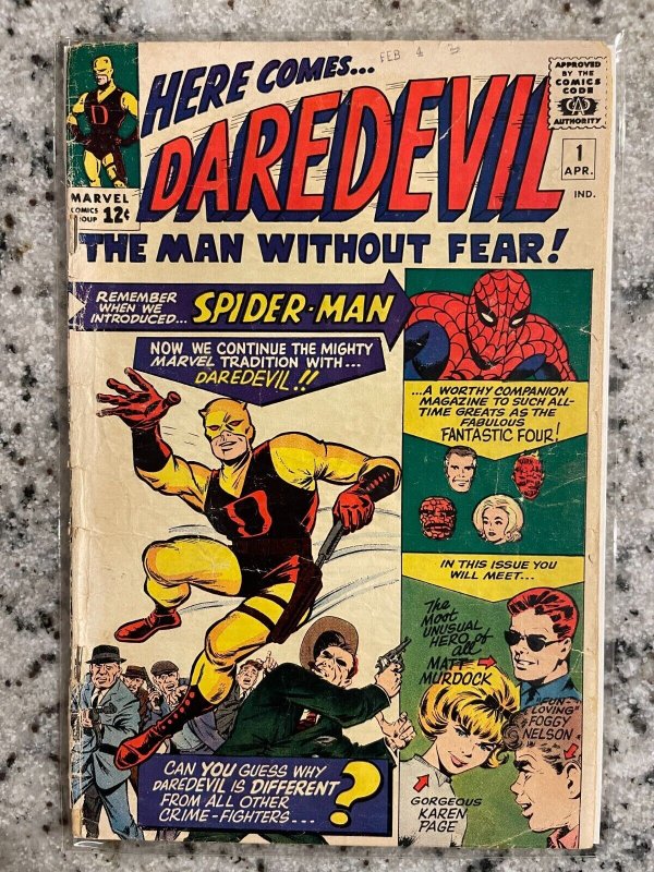 Daredevil # 1 VG Marvel Comic Book Origin & 1st Appearance Of Matt Murdock J980 