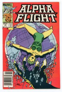 Alpha Flight #4 John Byrne Namor Newsstand FN