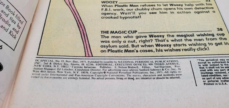DC Special #15 (1971)-DC-Plastic Man-Jack Cole art VF/NM