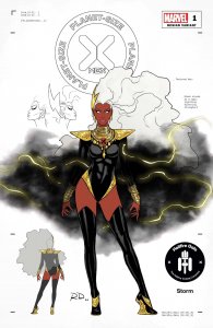 PLANET-SIZED X-MEN #1 DAUTERMAN STORM DESIGN VAR GALA