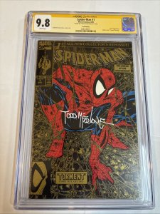 Spider Man (1990) # 1 (CGC 9.8 WP SS) Signed Full Todd McFarlane • Gold Edition