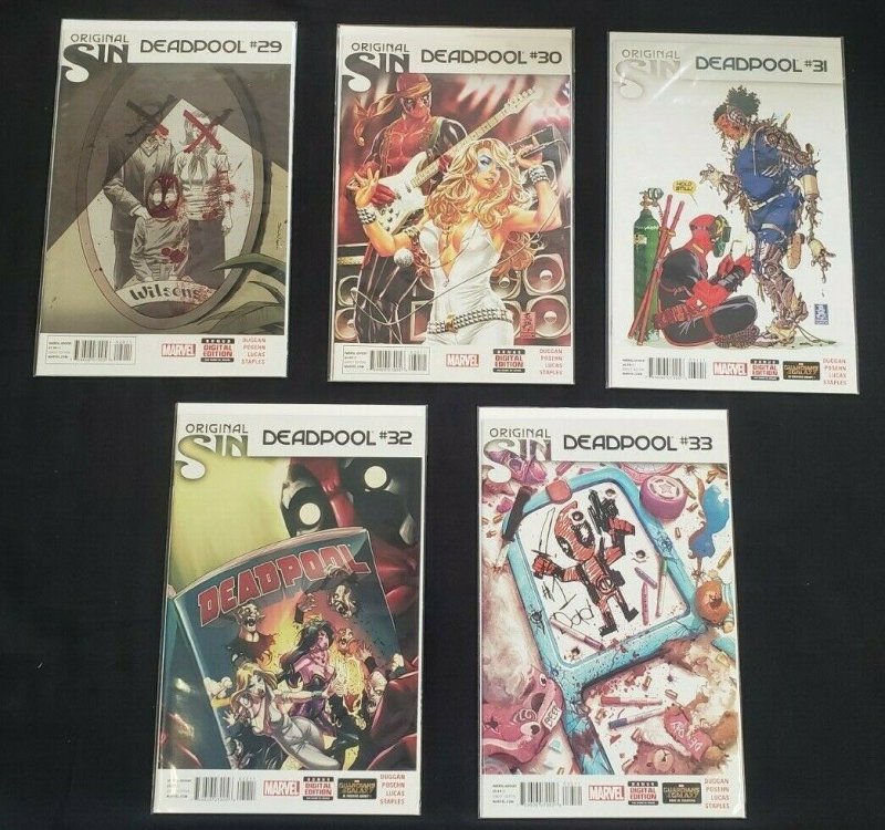 DEADPOOL 5PC (VF/NM) ISSUES #29-33, THE HONEYMOON IS OVER, DAZZLER 2014