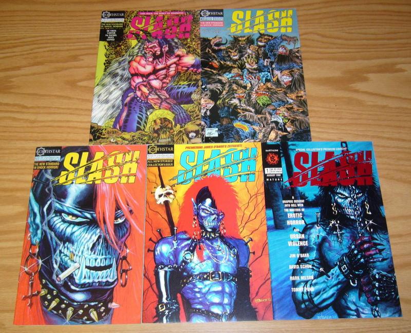 Slash #1-5 VF/NM complete series - james o'barr - kyle hotz - horror - azzarello