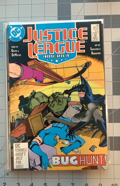 Justice League America #26 (1989) NEWSSTAND EDITION