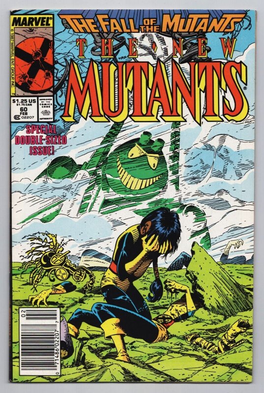 New Mutants #60 Fall Of The Mutants | Double-Sized Issue (Marvel, 1988) VF 