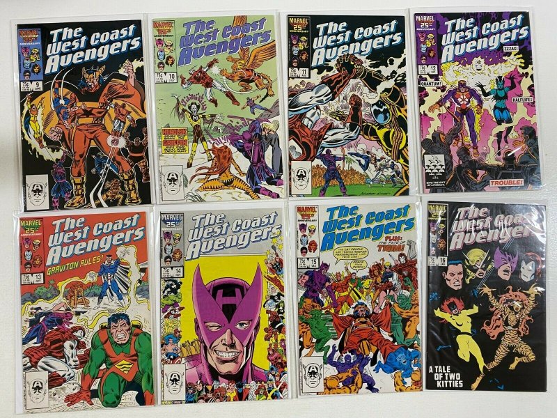 West Coast Avengers lot 47 diff #1-102 + 2 ANN avg 7.0 (1985-94)