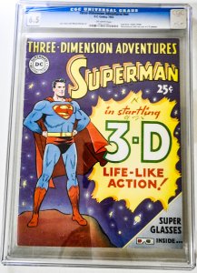 Three-Dimension Adventures Superman  CGC 6.5! Manufactured W/ 1 pair 3D Glasses
