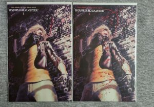 HOUSE OF SLAUGHTER #1 NM TURINI Trade Dress Variant Set A & Bloody B 616 Comics 