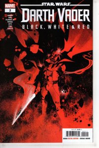 STAR WARS DARTH VADER BLACK WHITE AND RED #2