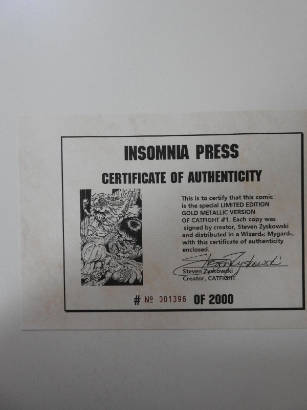 Catfight #1 Signed by Steven v. Zyskowski (1995) W/ Certificate of Authenticity!