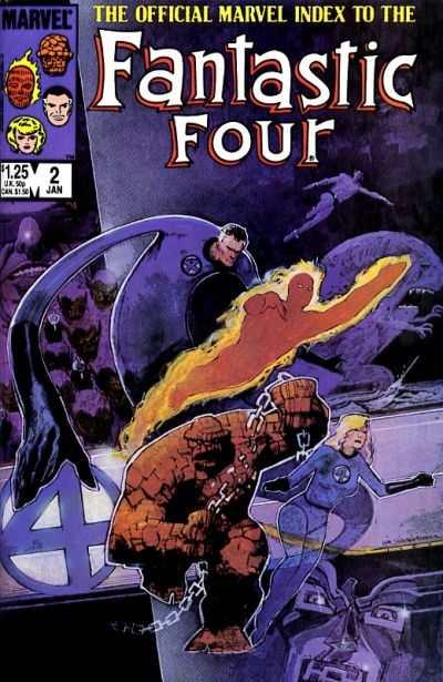 Official Marvel Index to the Fantastic Four #2, VF+ (Stock photo)