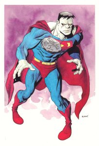 Bizarro from Superman Painted Art Commission - Signed art by Mike McKone