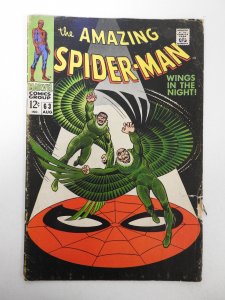 The Amazing Spider-Man #63 (1968) PR Condition 1 page missing impacts story
