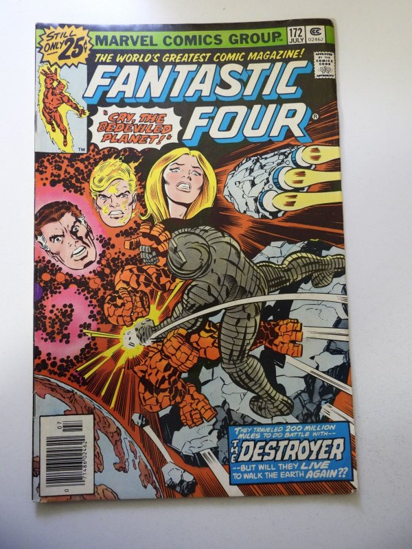 Fantastic Four #172 (1976) VG Condition centerfold detached top staple