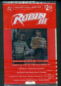 Robin III #4 (NM) Huntress / Polybagged / Zeck Poster / February 1993
