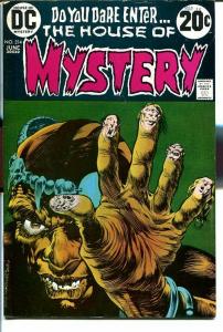 HOUSE OF MYSTERY #214 1973-DC HORROR-WRIGHTSON ART FN