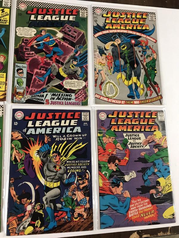 Justice League Of America 51 52 53 54 55 56 57 58 59 Fn-vf 58 Vg Dc Silver Age