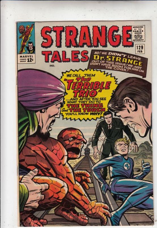 Strange Tales #129 (Feb-65) VF/NM+ High-Grade Human Torch, the Thing, Doctor ...