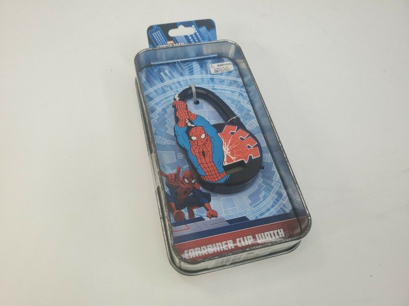 Spider Man Carabiner clip watch Marvel Comics 