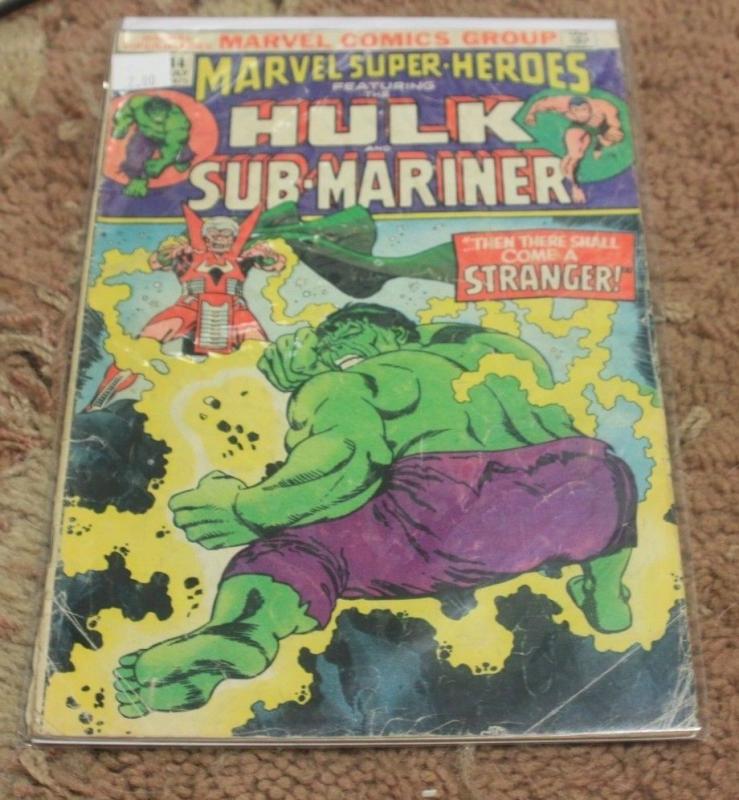 Marvel Super-Heroes # 44 (Jul 1974, Marvel) incredible hulk/ tales to astonish