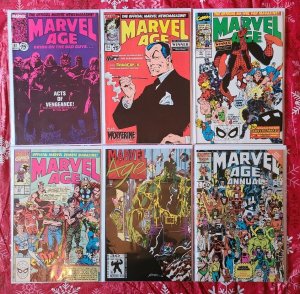 MARVEL AGE MAGAZINE 28, 30, 33, 35, 67, 74, 81, 84, 86, 93, 118, ANNUAL 2