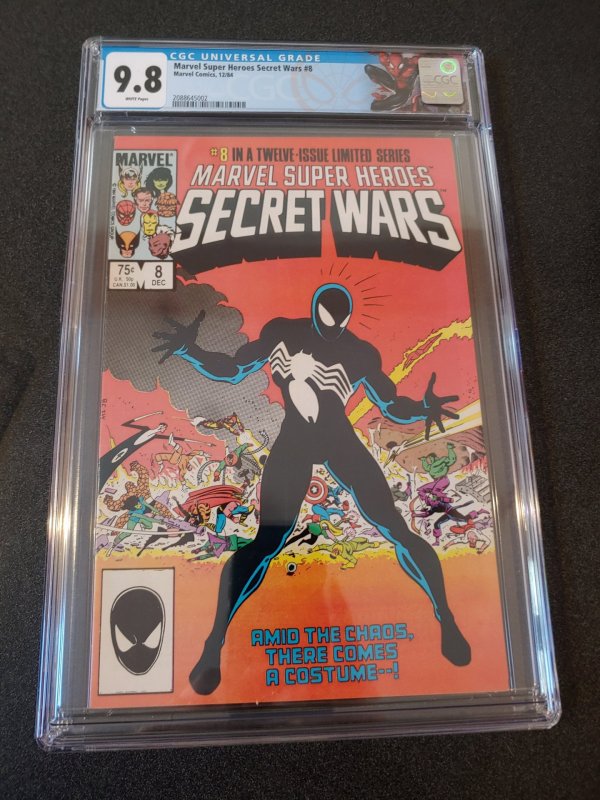 MARVEL SUPER HEROES SECRET WARS #8 CGC 9.8 1ST APPEARANCE OF BLACK COSTUME