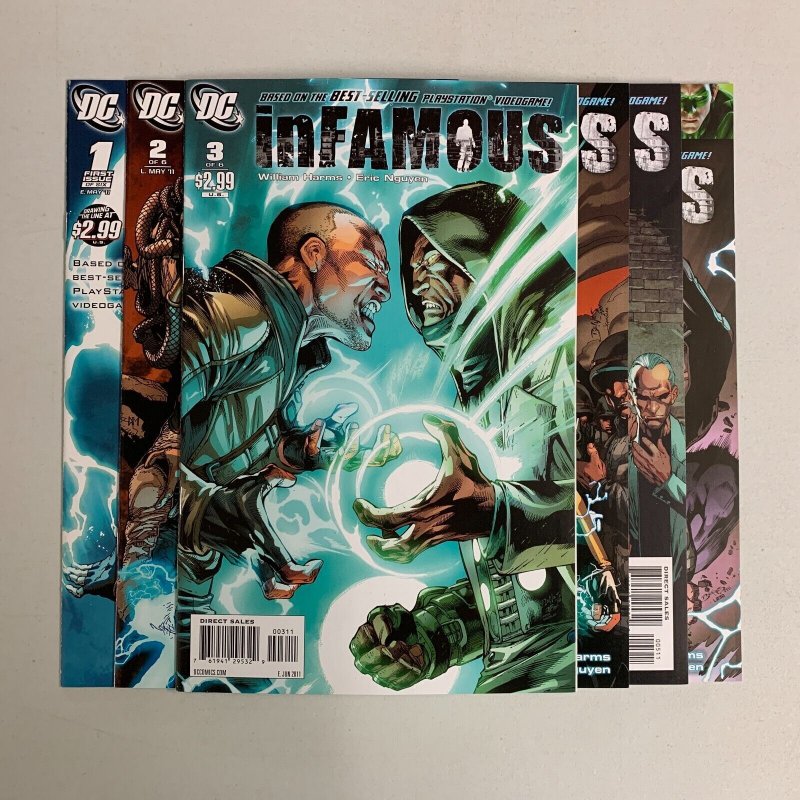 InFamous #1-6 Set (DC 2011) 1 2 3 4 5 6 William Harms (9.0+) 