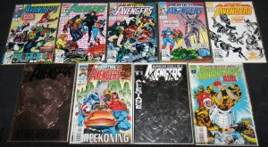 Marvel Bronze-Modern AVENGERS TITLES 90pc Mid-High Grade Comic Lot VF-NM